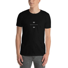 Load image into Gallery viewer, &quot;5D _ 3D&quot; - Black Short-Sleeve Unisex T-Shirt